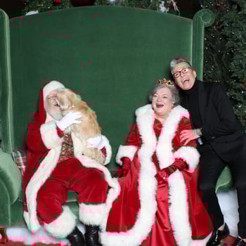 Say Yes to The Dress' Randy with his pup and Santa and Mrs. Claus