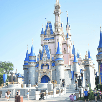 Cinderella's castle at Disney World.