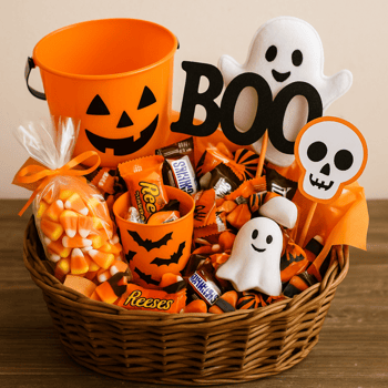 Halloween gift basket or boo basket.