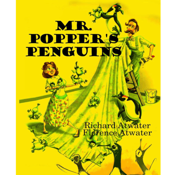 The cover of the book Mr. Poppers Penguins.