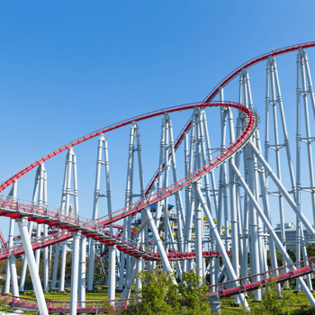Roller coaster at Hershey Park.