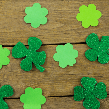 Clover foam stickers.