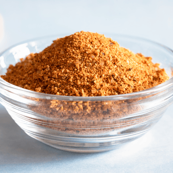 Homemade bbq rub in a dish.