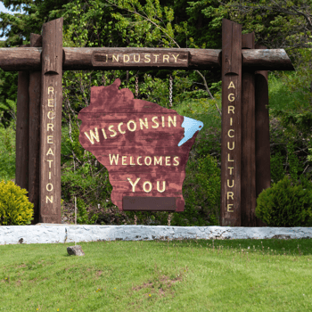 Wisconsin welcome sign