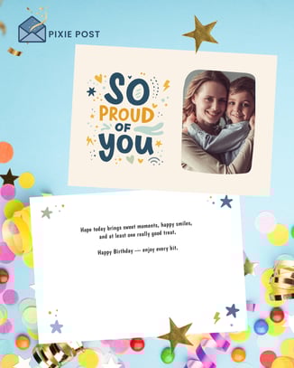 Pixie Post birthday e-card