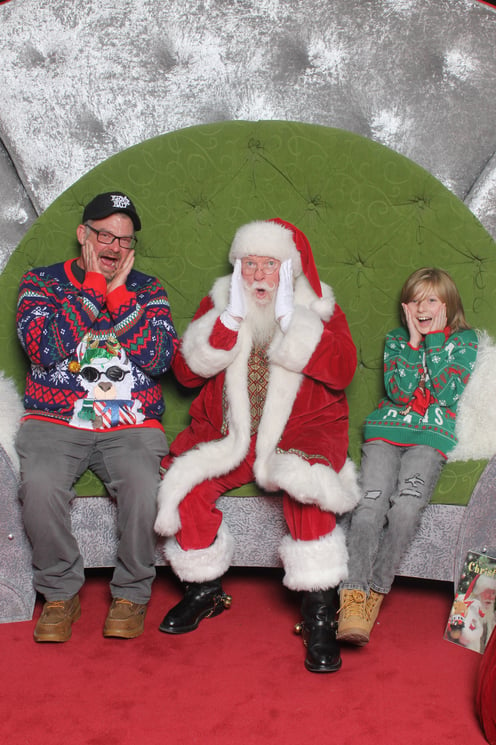 Ugly christmas sweaters with santa