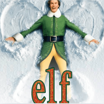 The cover of the movie Elf.