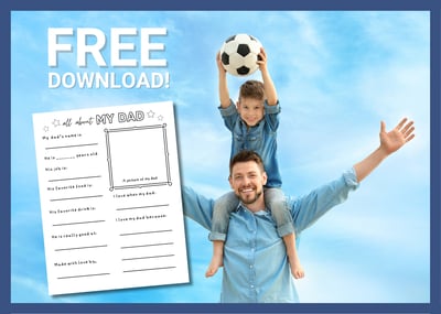 All About My Dad: A Free Father's Day Activity Sheet for Kids