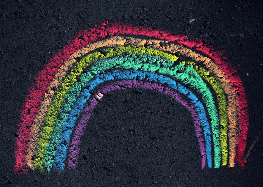 chalk rainbow
