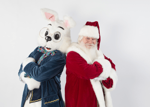 santa and bunny for blog